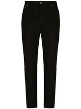 logo appliqué tapered-leg jeans